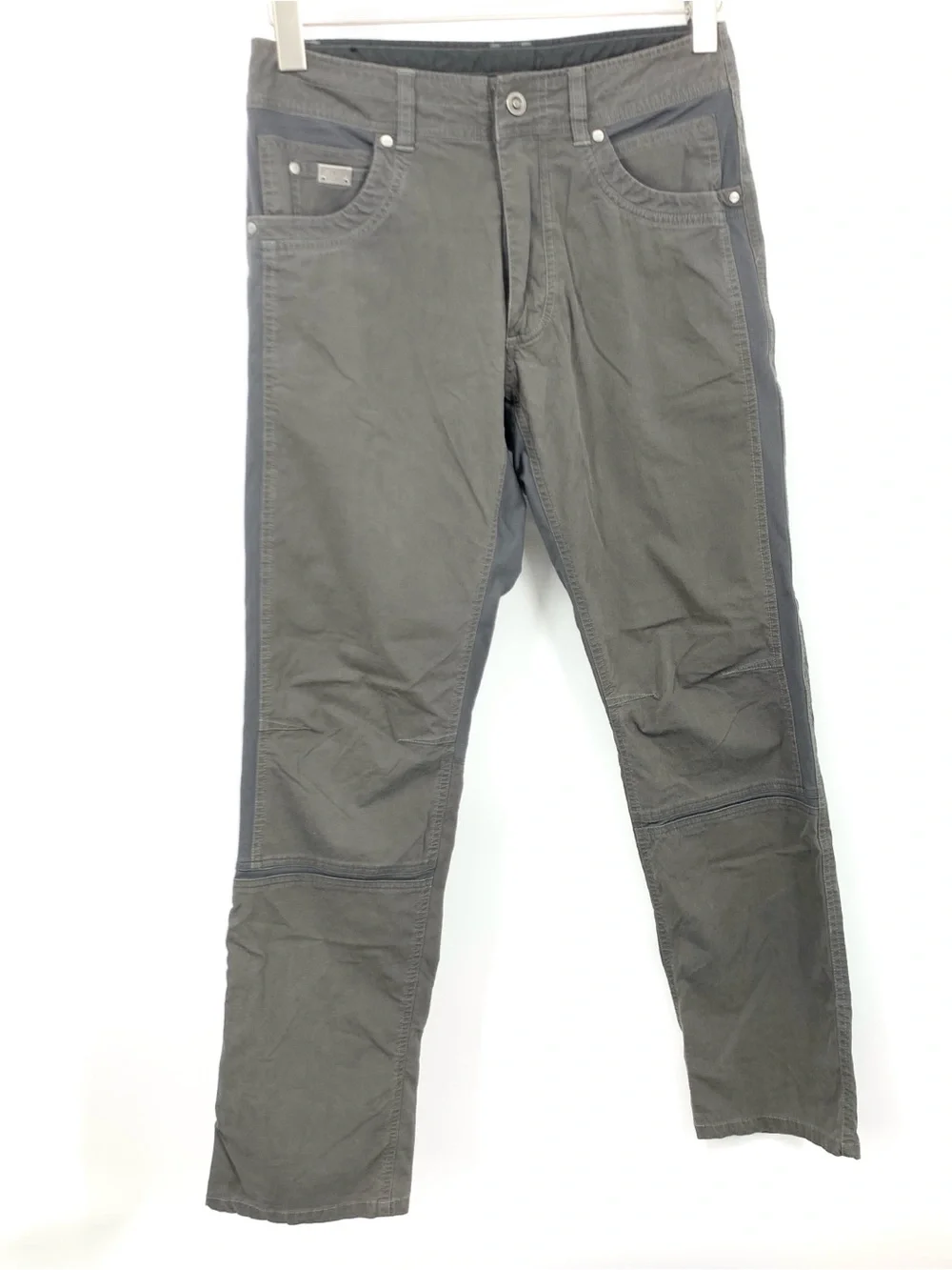 KUHL Men Size 30 x 32 Pants Dark Gray Straight Leg Radikl Stretch Panels Khakis